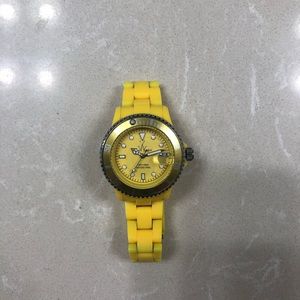 Yellow toy watch